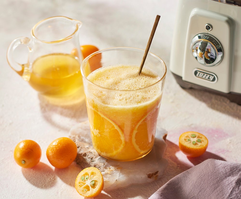オレンジと金柑のスムージー