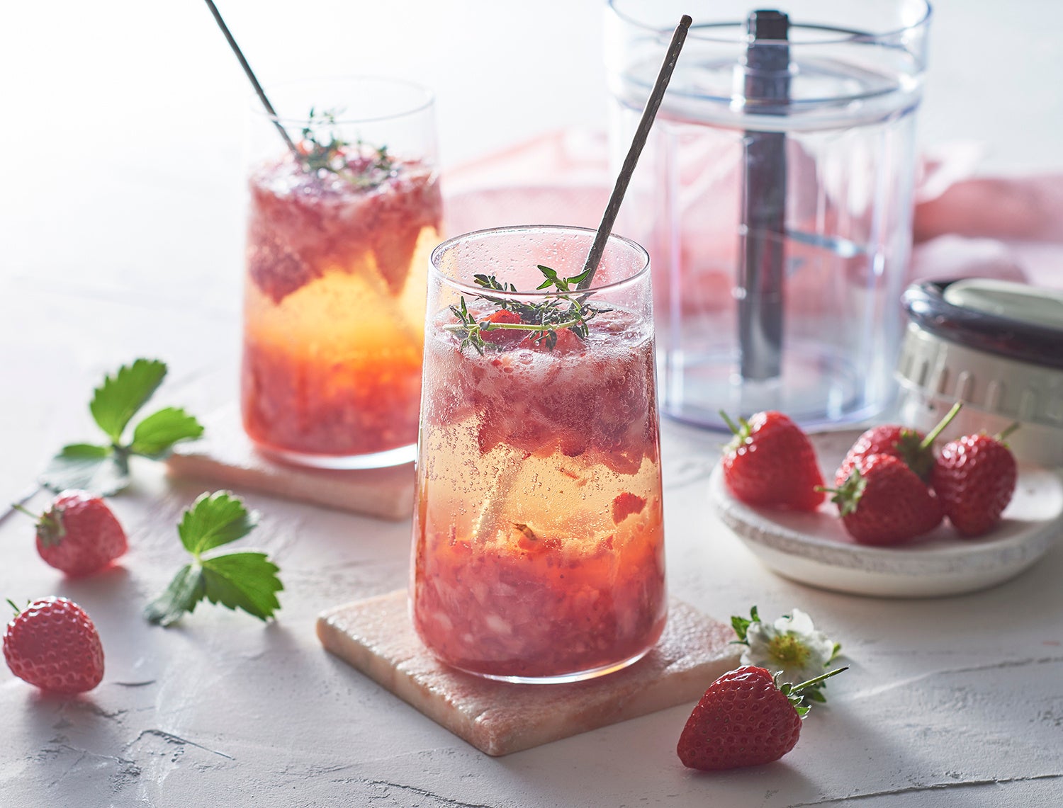 ストロベリーティーソーダ