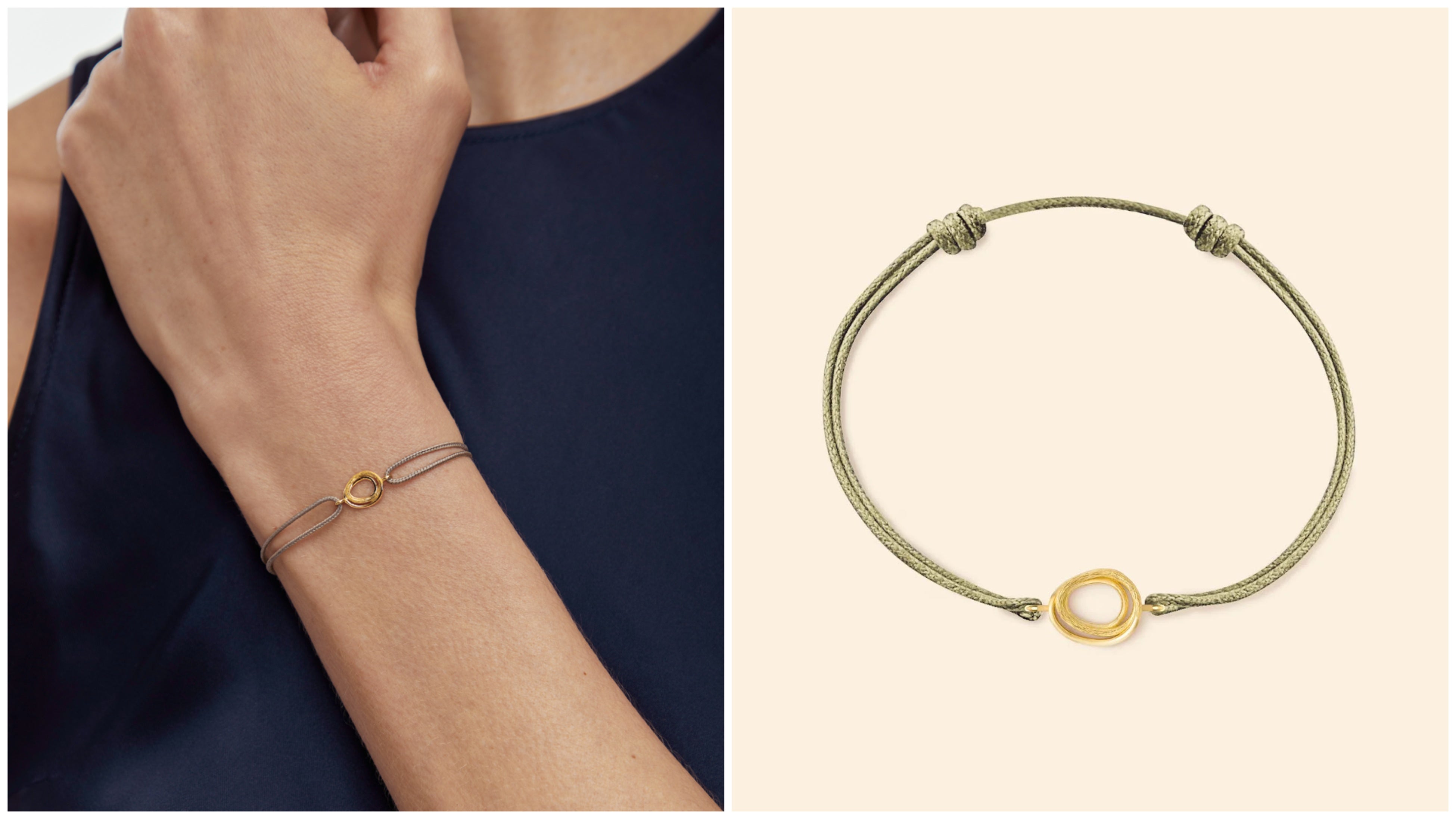 メレリオ リヴィエラ SMブレスレット カーキコード