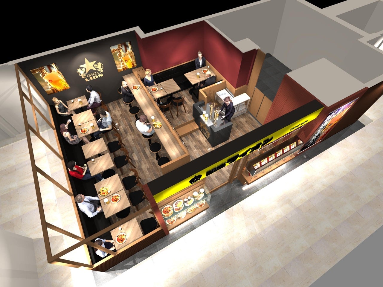 店内イメージパース