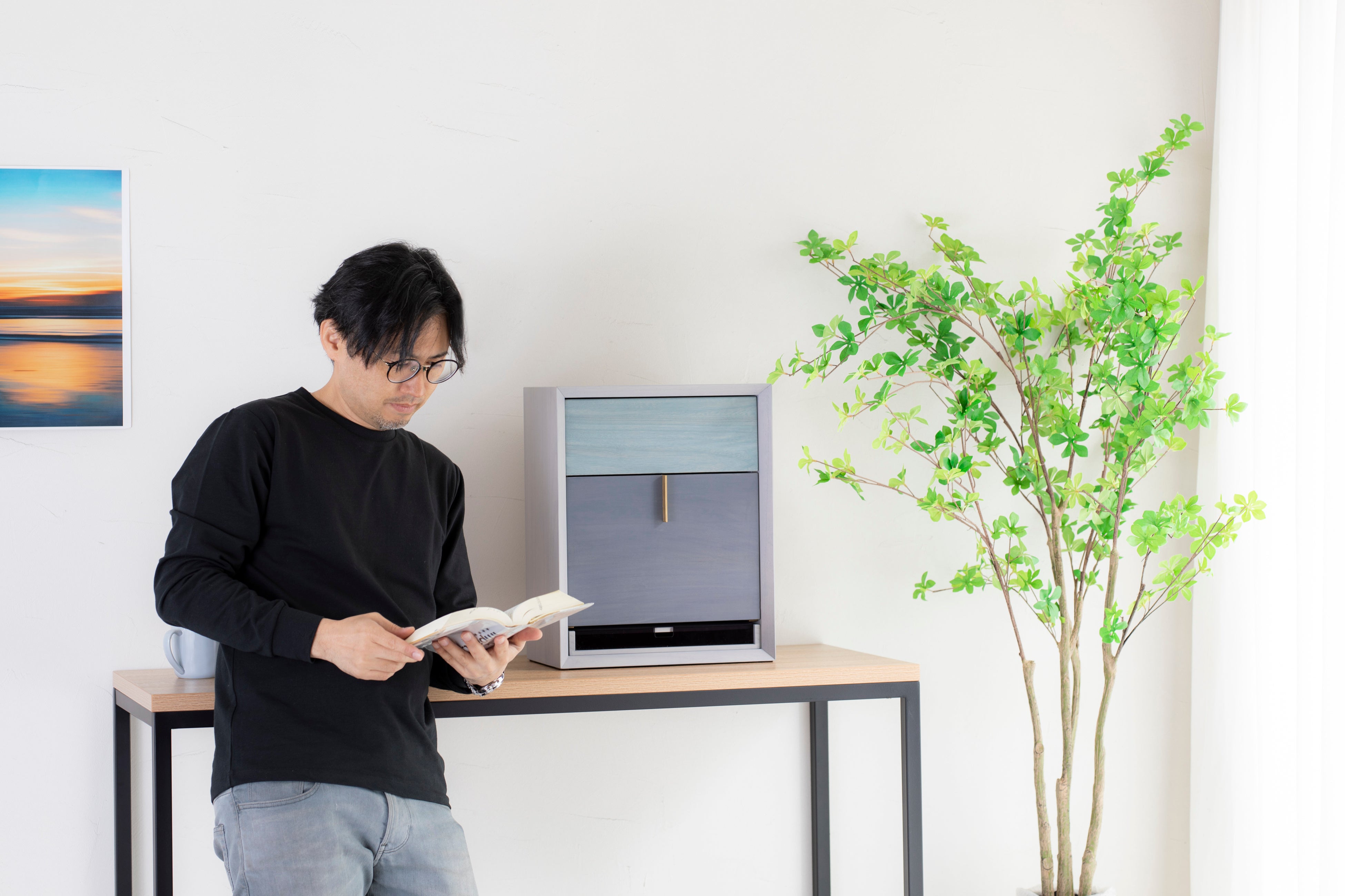 monoツートーン ブルーグレー