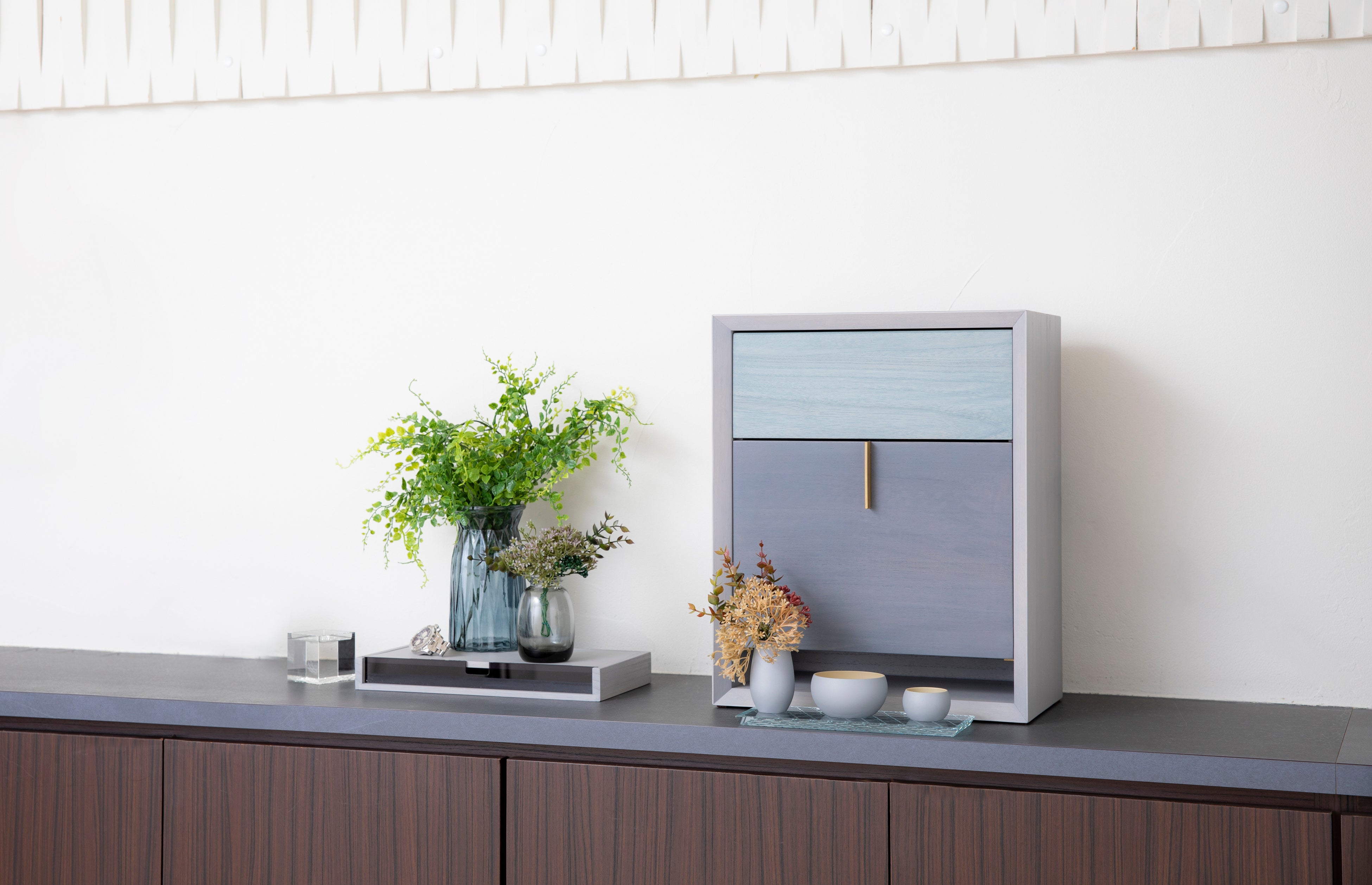 ツートーン　ブルーグレー