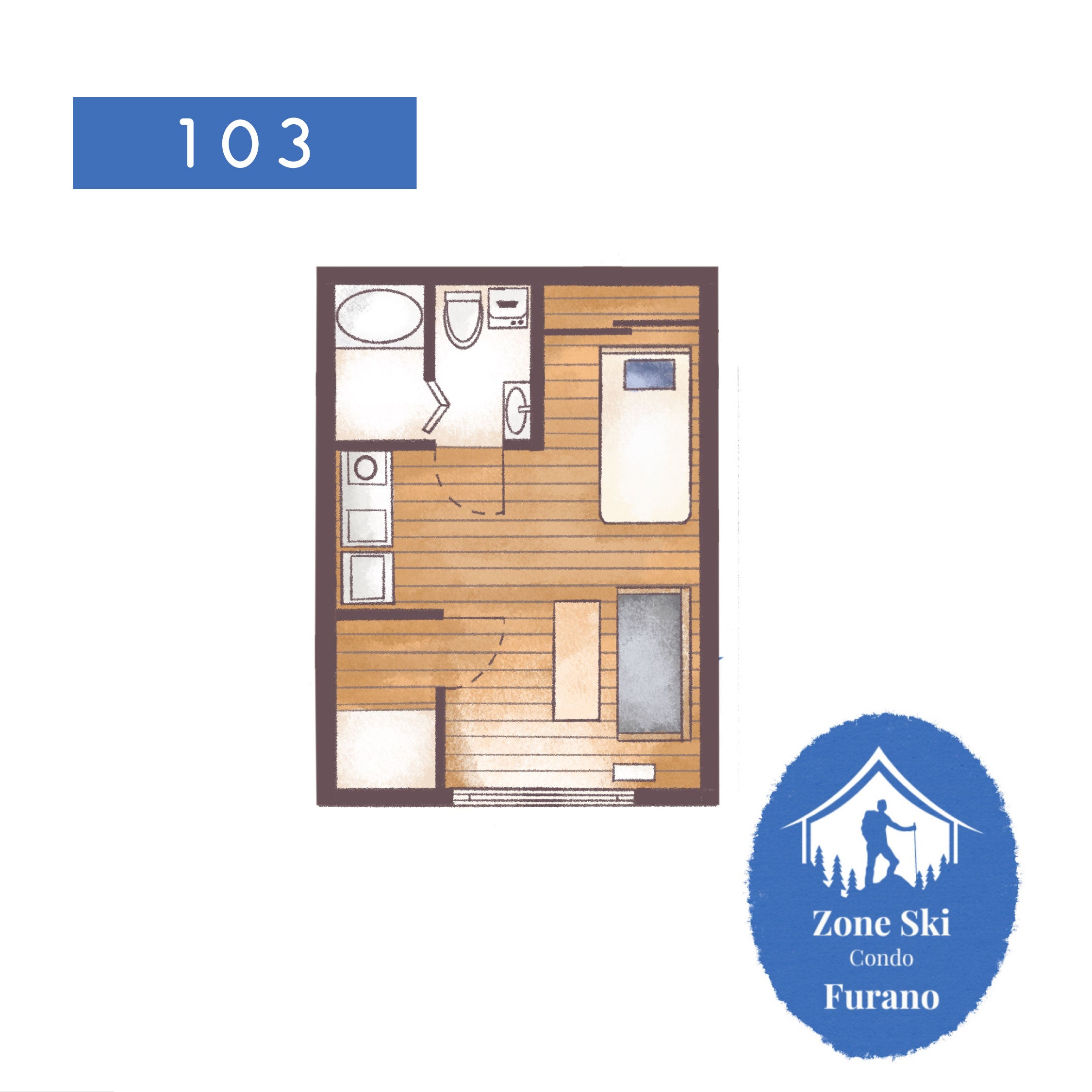 103号室の間取図