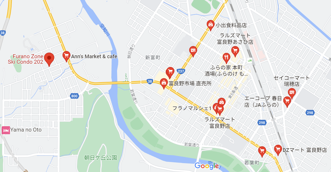 富良野市街地が近く、充実の周辺環境