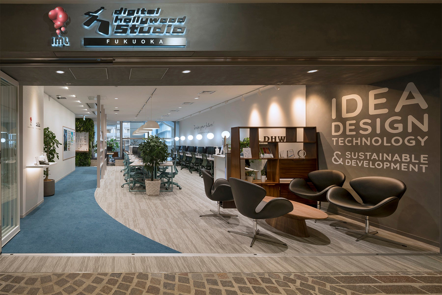 「CGGYM」で自由なスタイルで学ぶ！福岡のデジタルハリウッドSTUDIOが3DCGラーニング空間を開講。Mayaを使用した実践的なカリキュラムで3DCG制作を学ぼう。オプションセレクト講座も充実。