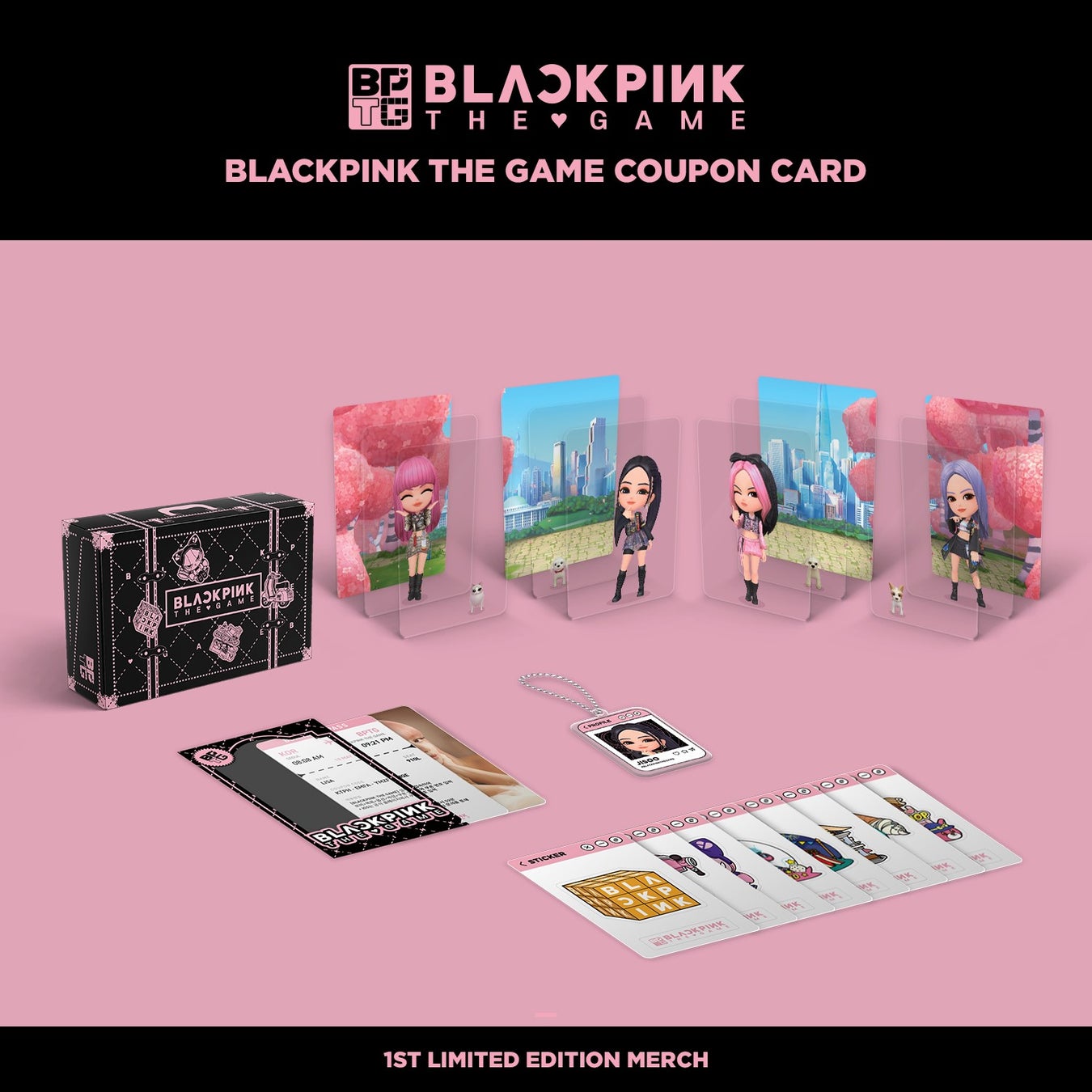 「BLACKPINK ザ・ゲーム」クーポンカードが6/12先行予約販売開始!全5種のグッズが詰まったスペシャルパッケージも登場! 「BLACKPINK ザ・ゲーム」クーポンカードが6/12先行予約販売開始!全5種のグッズが詰まったスペシャルパッケージも登場!