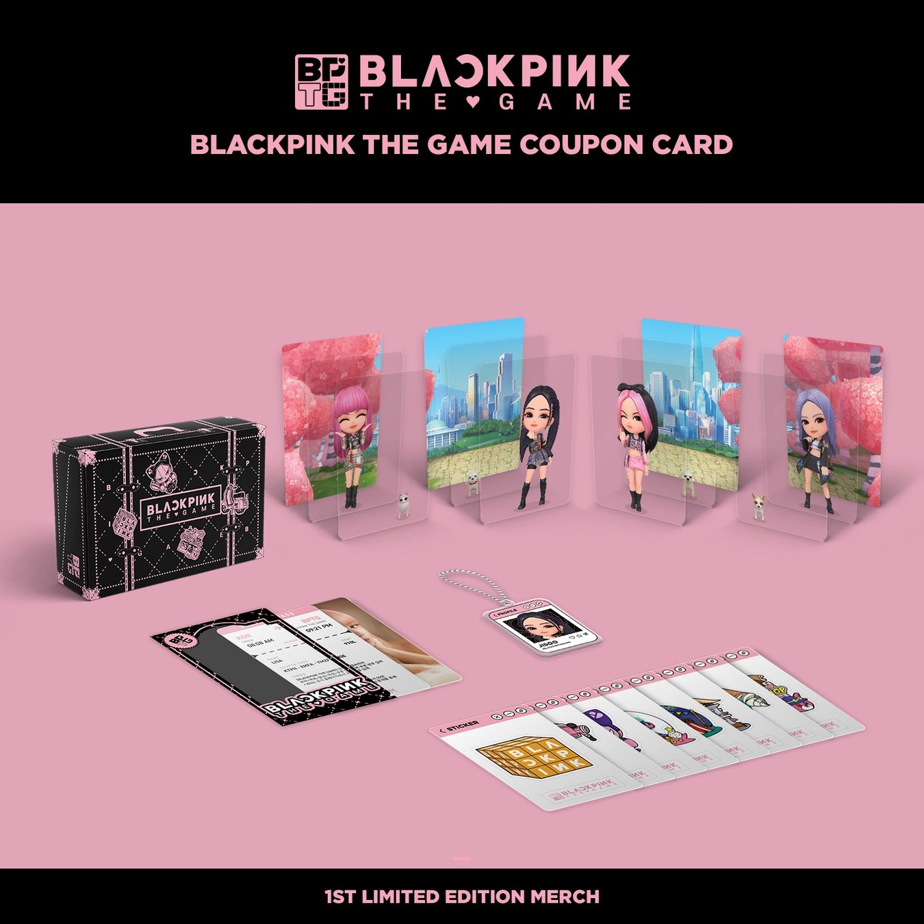 「BLACKPINK ザ・ゲーム」クーポンカードが6/12先行予約販売開始！全5種のグッズが詰まったスペシャルパッケージも登場！