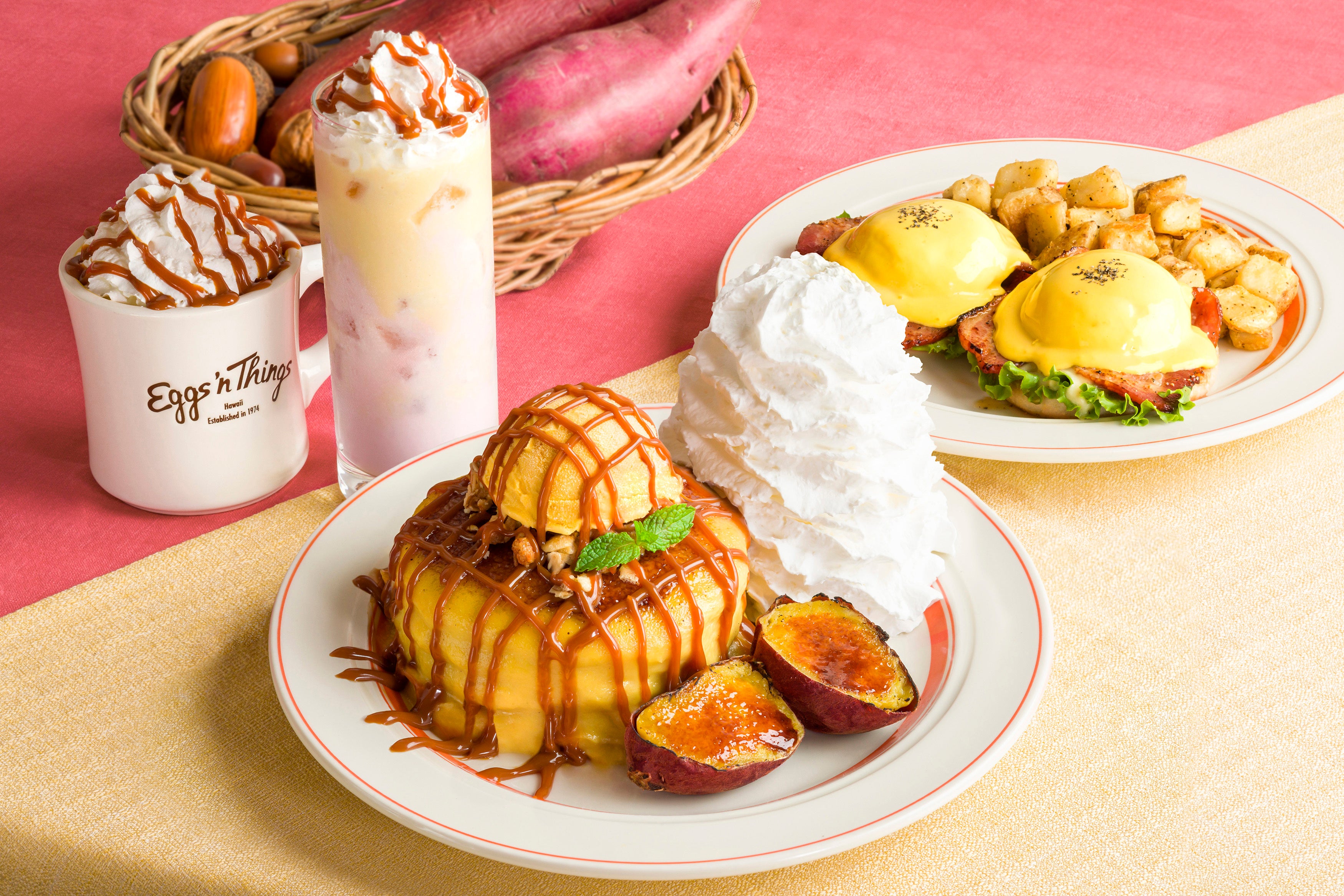 Eggs 'n Things】さつまいもを使ったブリュレパンケーキが登場