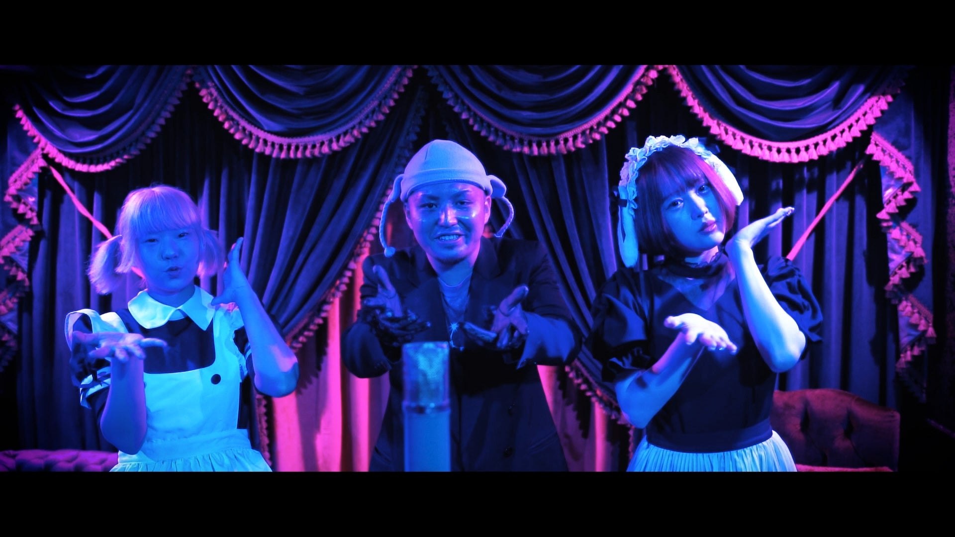 左から私さん、ギャンペイちゃんさん、とうふさん