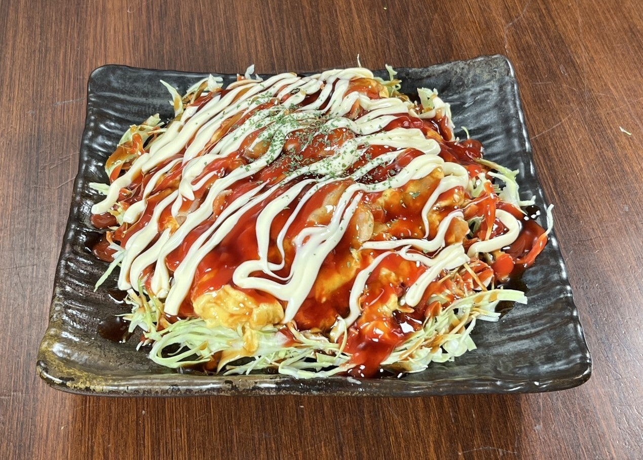 てんこ盛りキャベツ　ごちそう山のオムトロ焼き