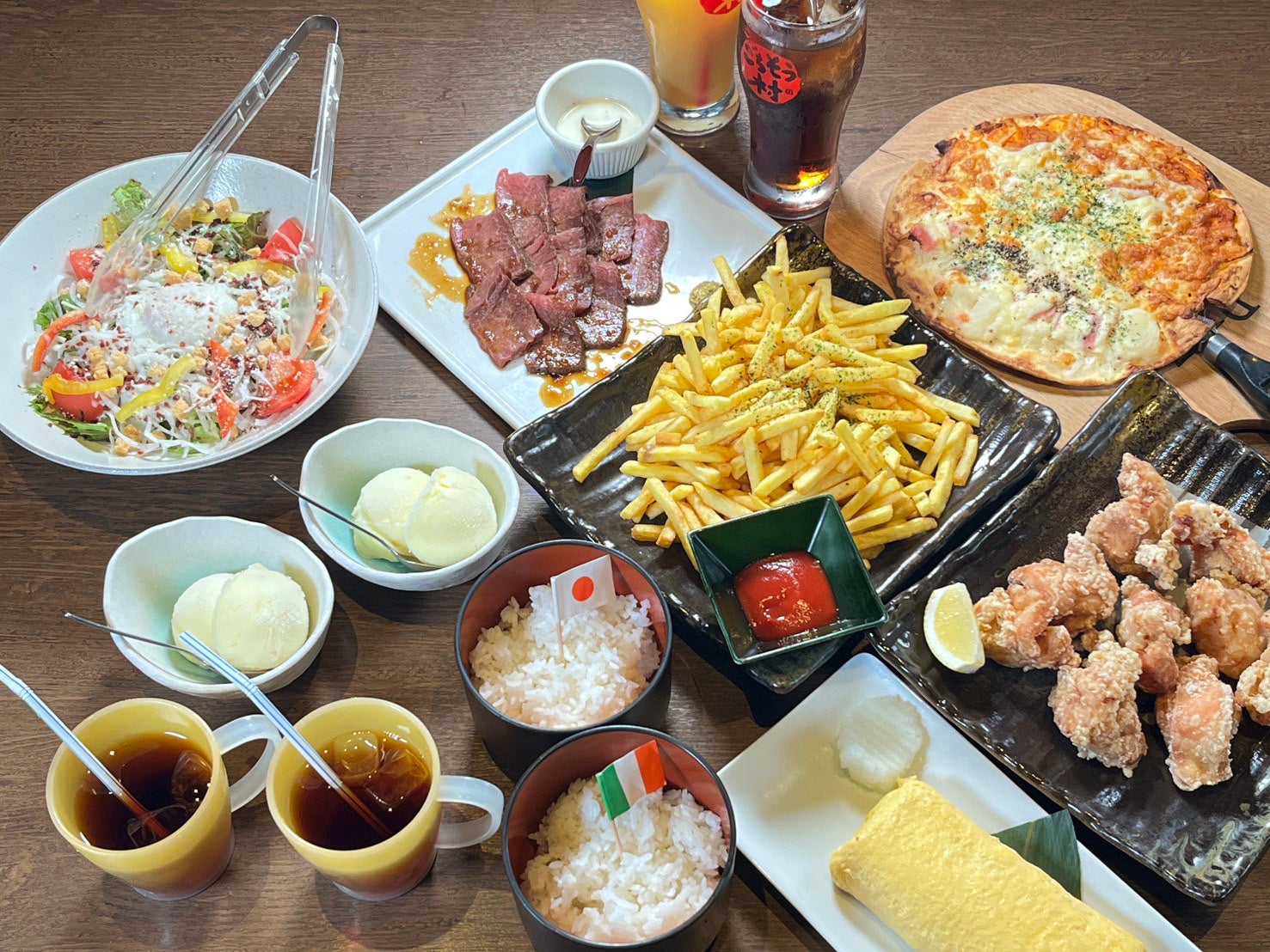 「ごはん&ソフトドリンク&シャーベット食べ飲み放題」