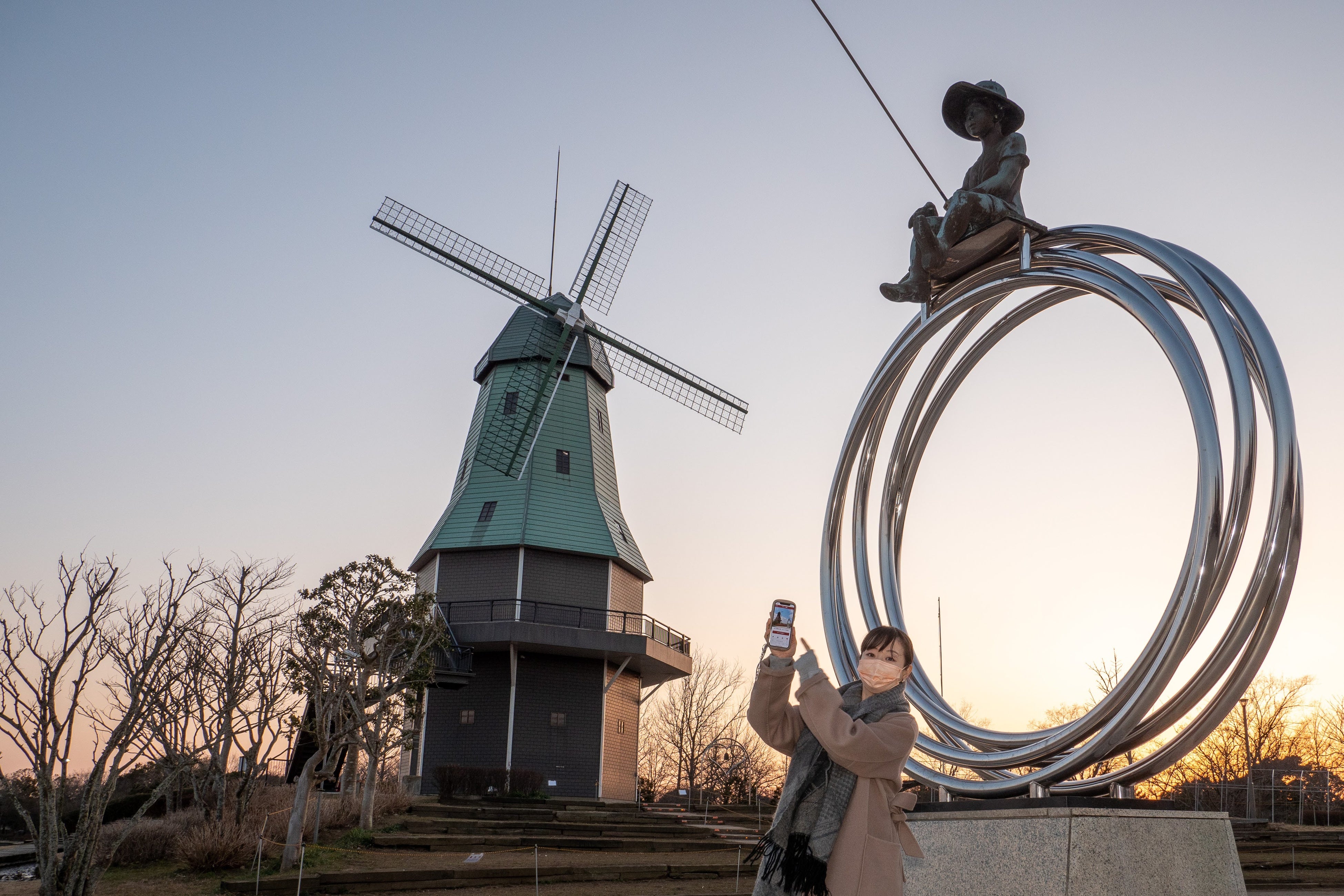 スタンプラリースポット霞ヶ浦総合公園 オランダ型風車