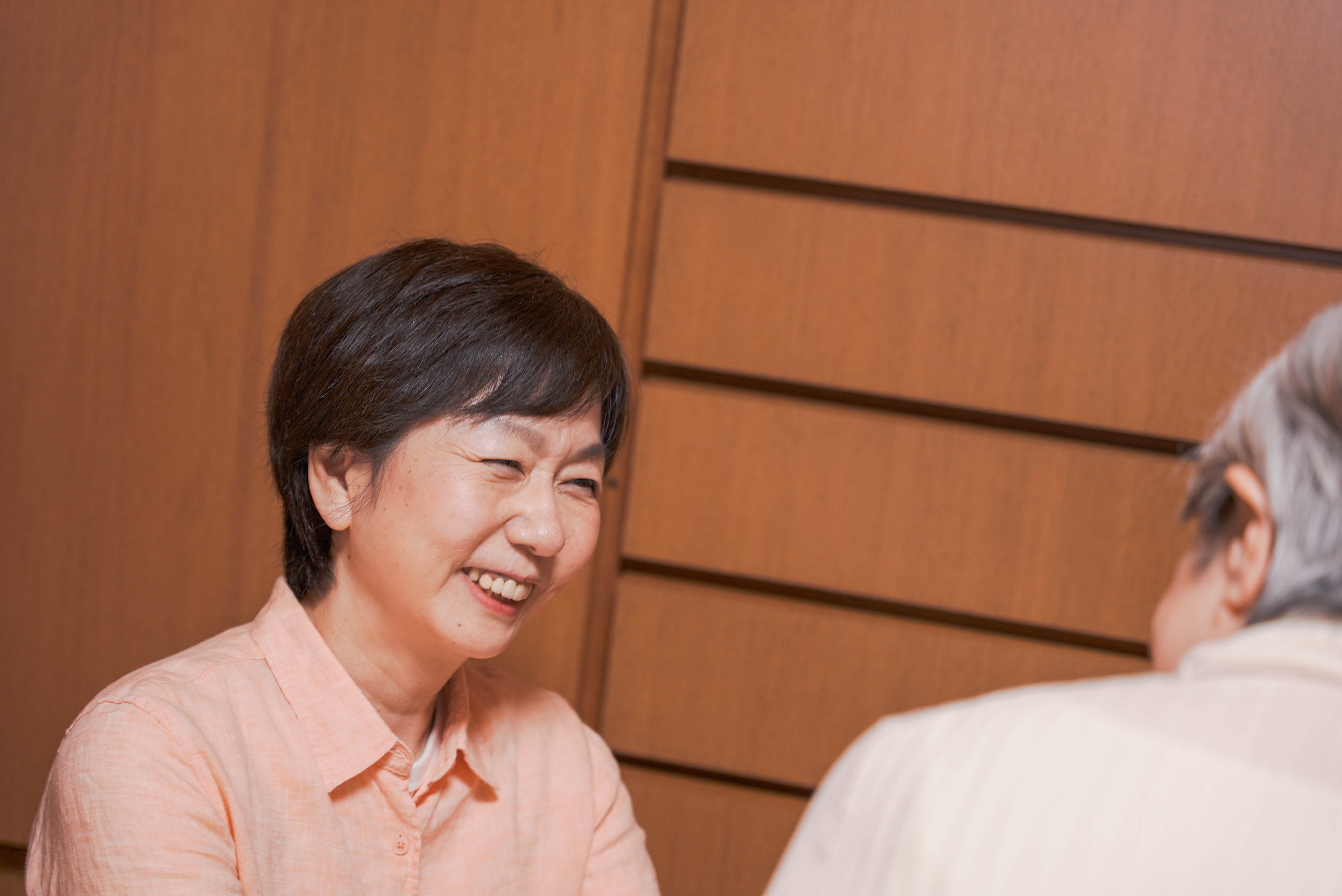 スタッフとの会話が温かに