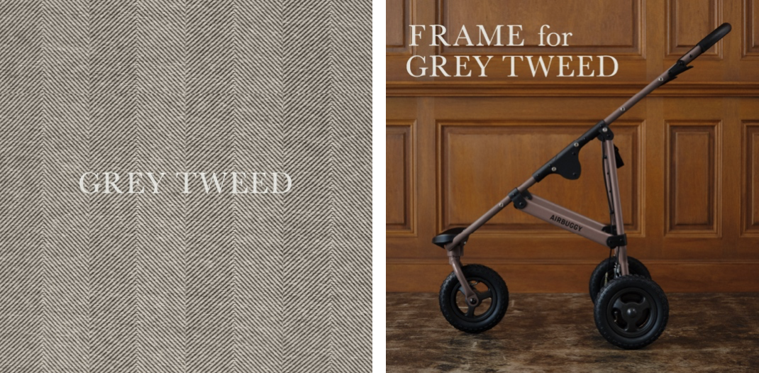 エアバギー＞からマニッシュなヘリンボーンツイード生地と特別カラーの