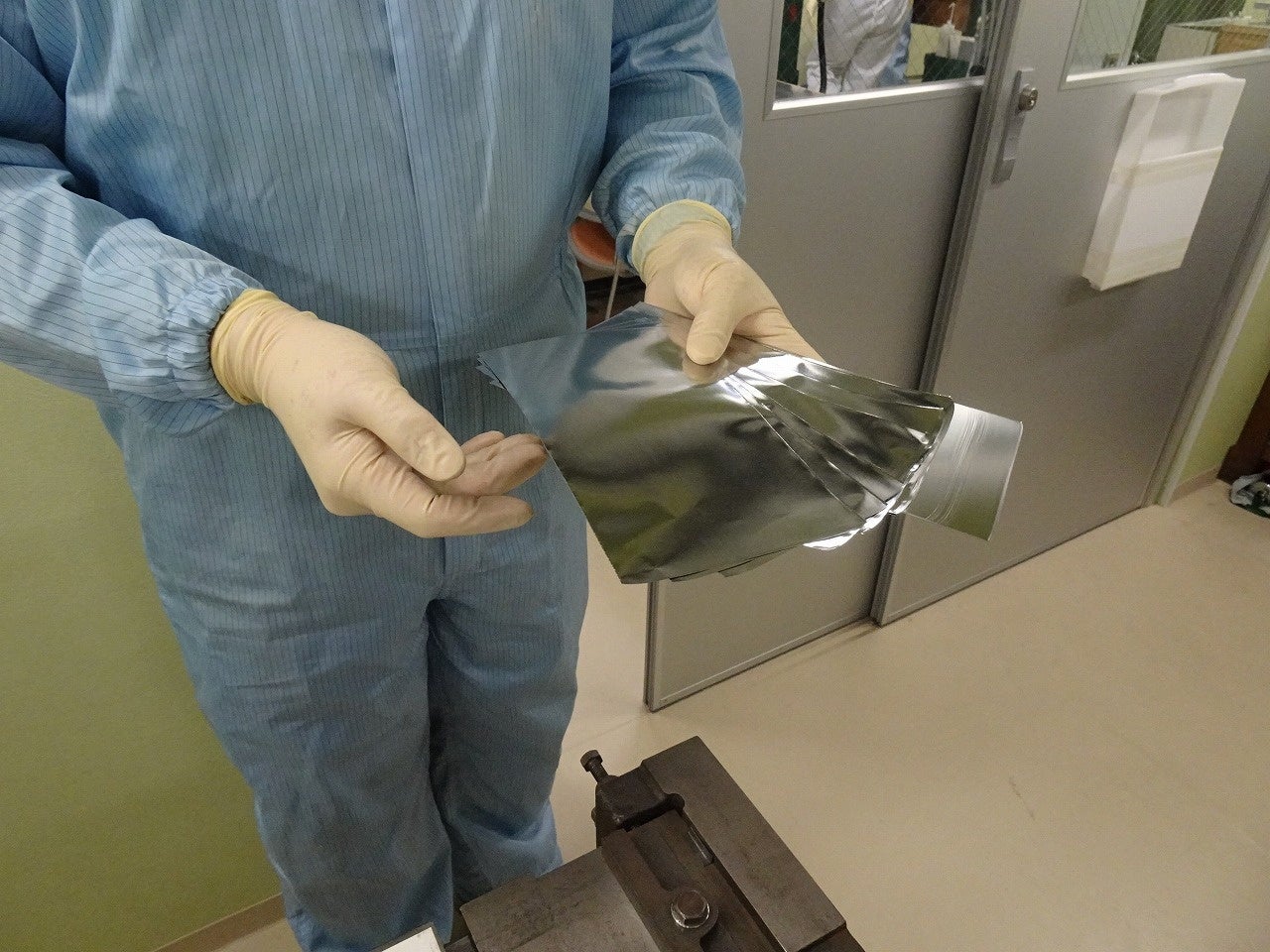 圧延加工後の金属箔