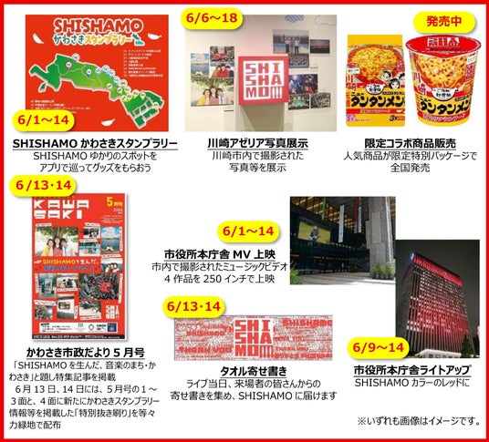 川崎市×SHISHAMOコラボ企画を実施します!川崎市内スタンプラリーや写真展示など。 川崎市×SHISHAMOコラボ企画を実施します!川崎市内スタンプラリーや写真展示など。