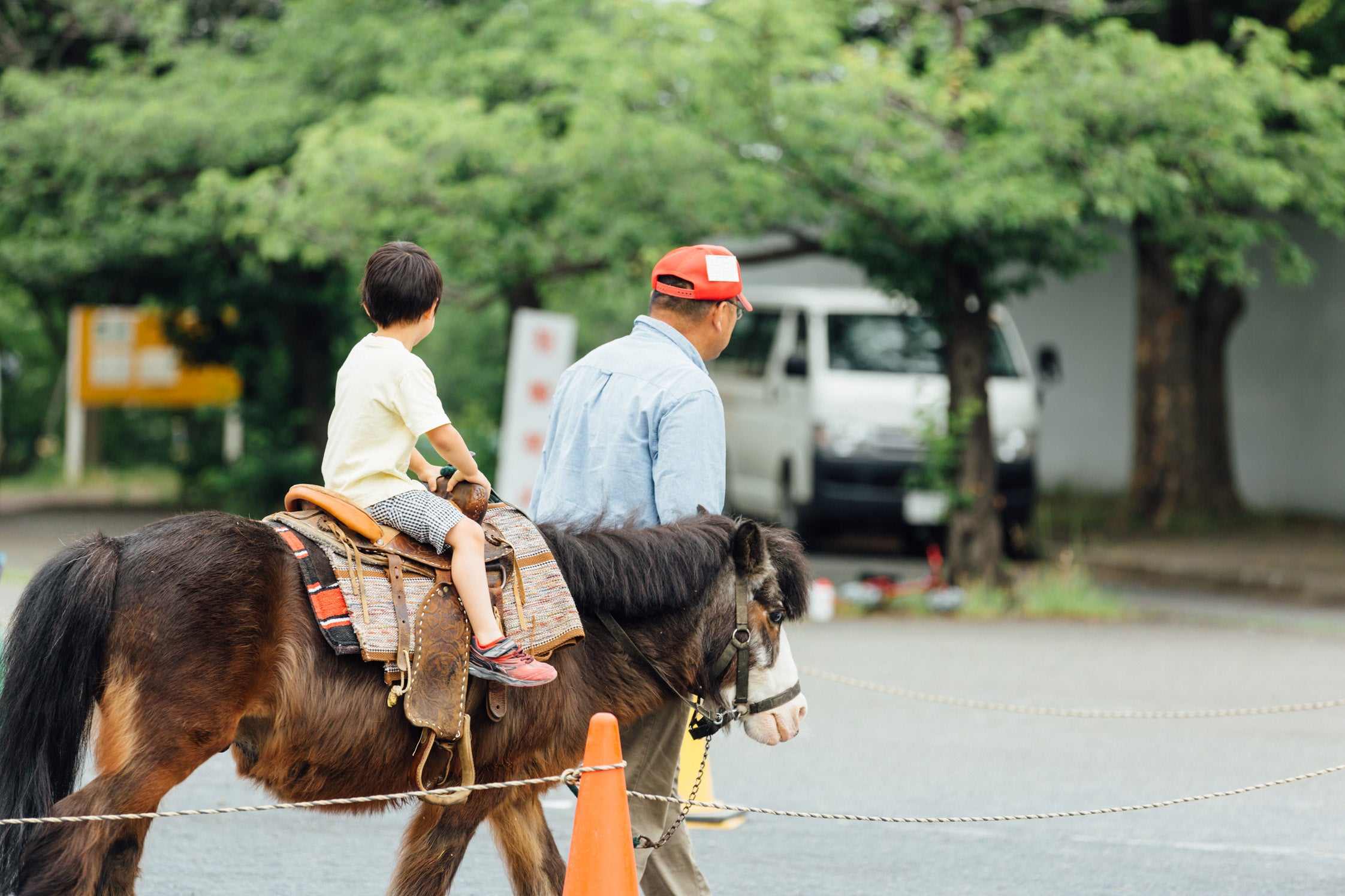 ポニーの乗馬