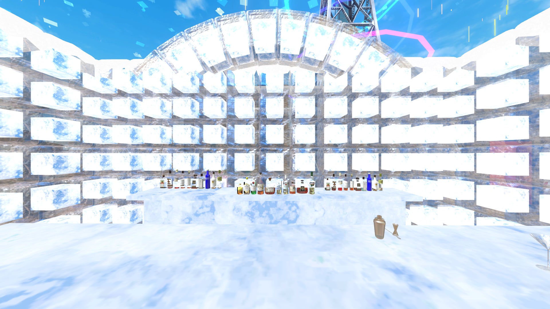 BEAMSバーチャルショップ屋上のアイスバーで、憧れの「あちらのお客様から」シチュエーションが楽しめる