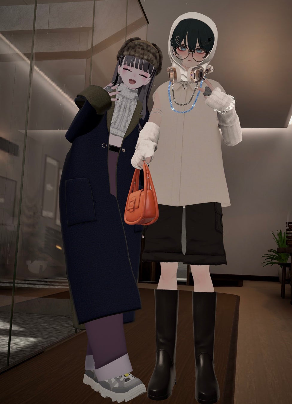 BEAMSバーチャルモデルのしおまるさんとチル・ミチルさんによるスタイリング