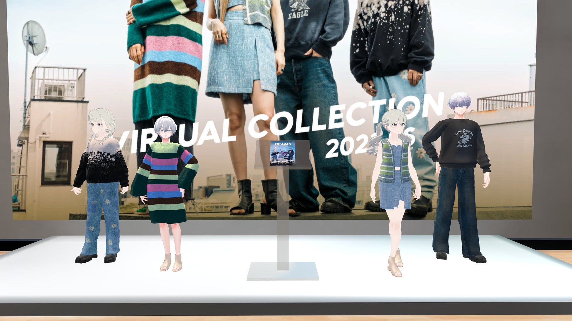 店内ディスプレイ:リアルブランドNOMA t.d.、Ray BEAMS、FUTURE ARCHIVE