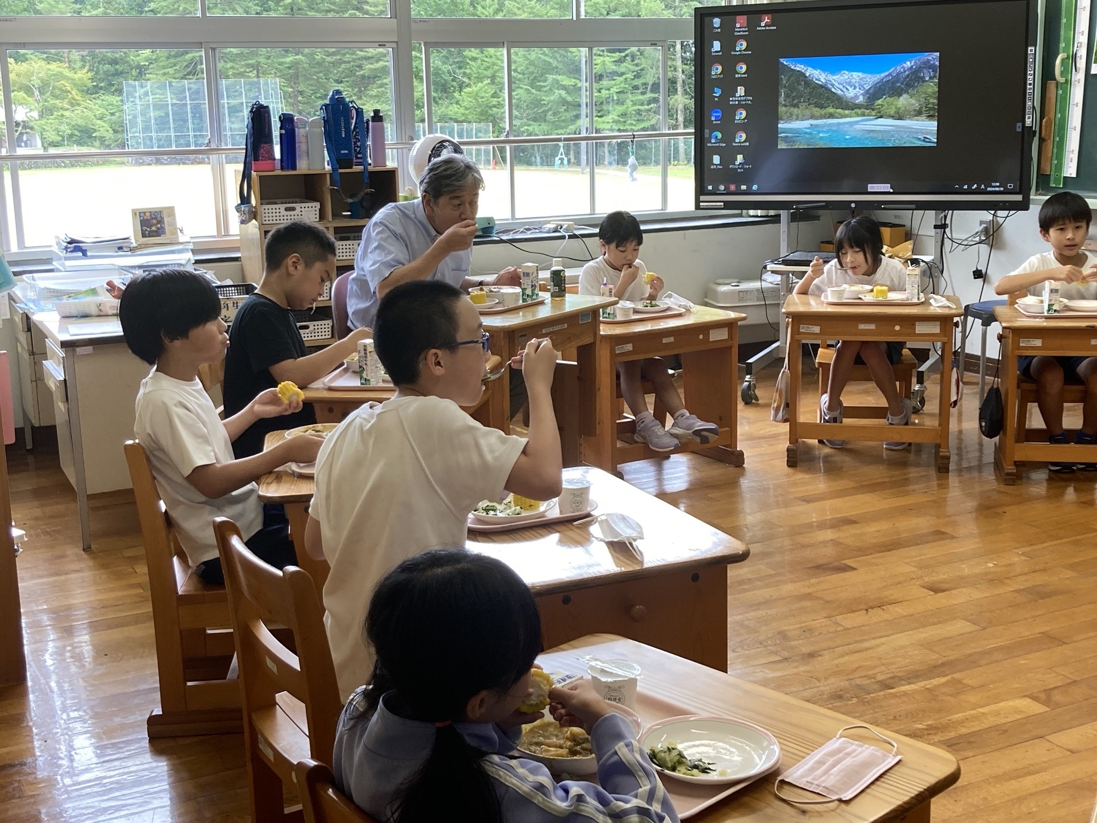 市長との給食の時間
