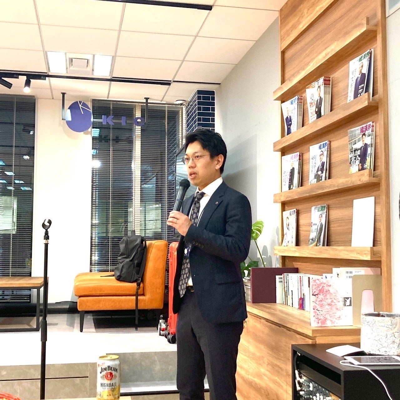 開会の挨拶（経済界取締役 佐藤元樹氏）