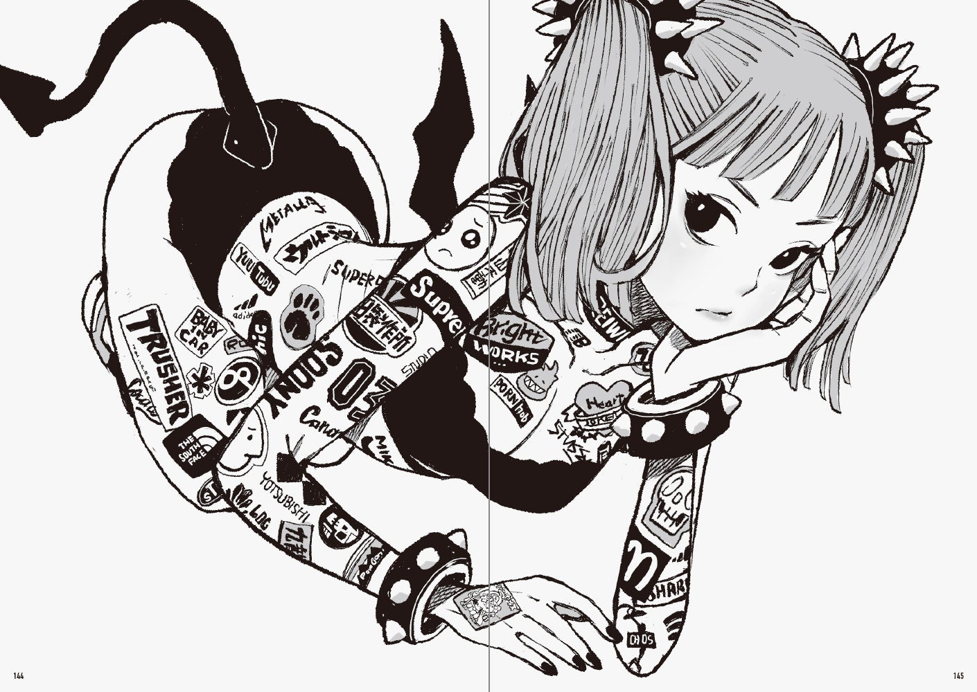 Acky Bright B/W Illustration Art Works Book Japanese 2022 | eBay