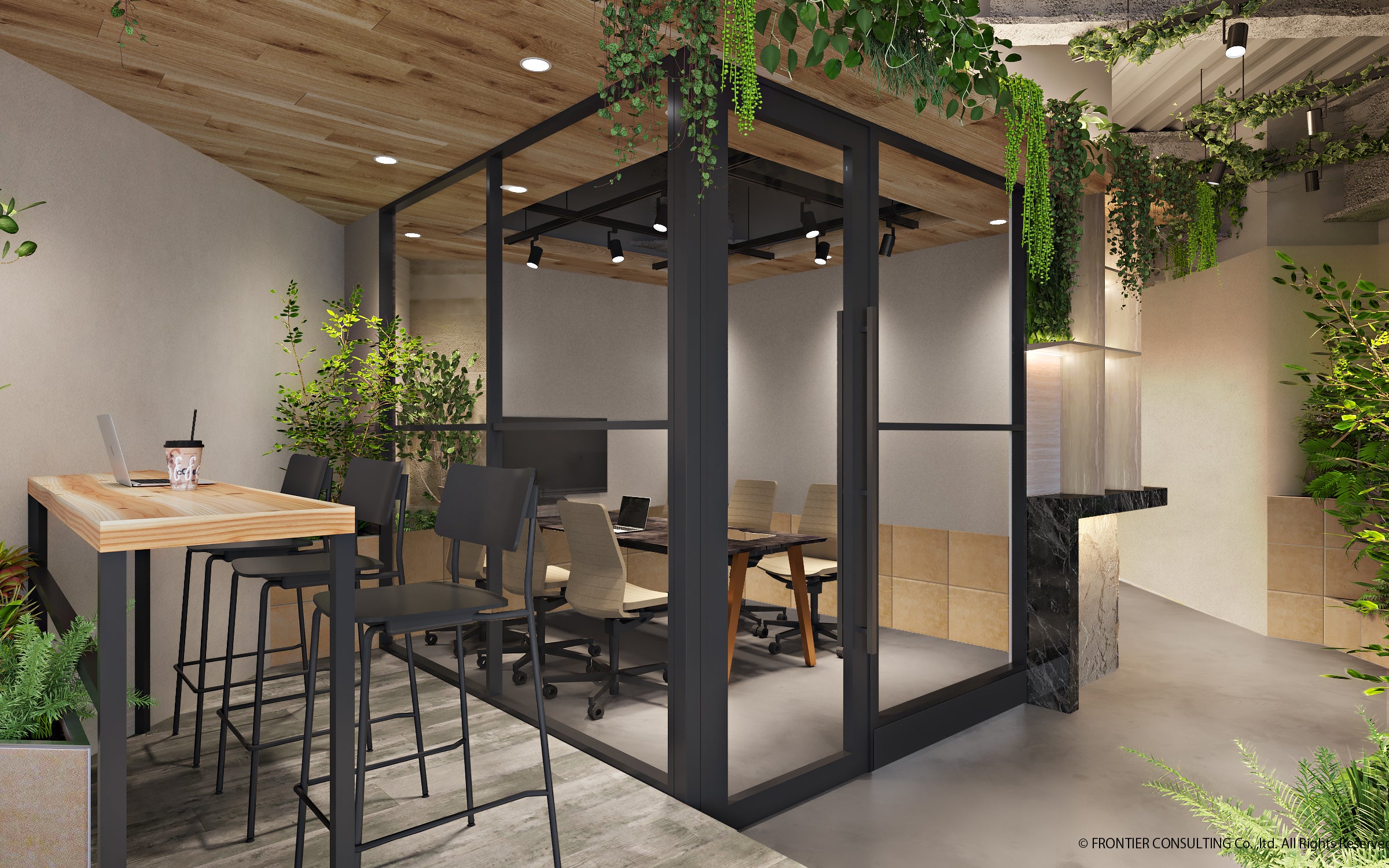 「VORT麴町plus」1階パース＊パースはイメージであり、実際の内観とは異なる場合があります。