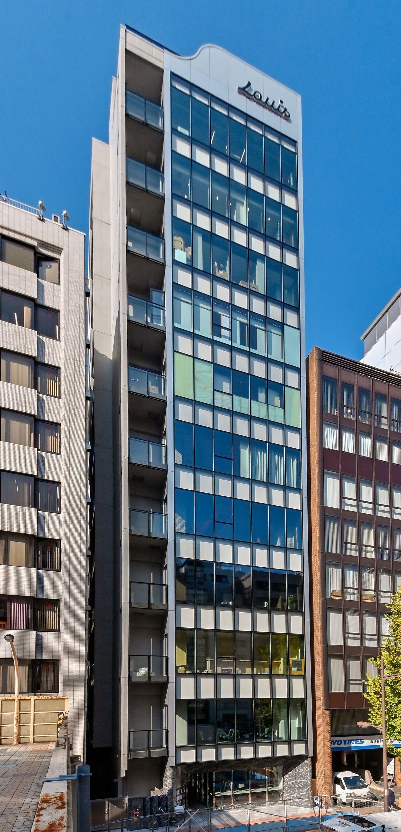 「VORT銀座briller（仮称）」外観（※2023年11月撮影）