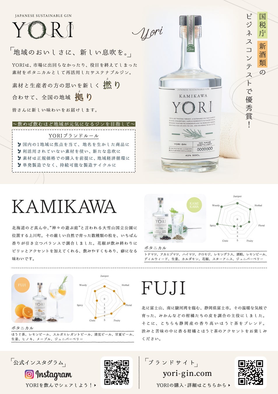 ①YORIブランドPOP