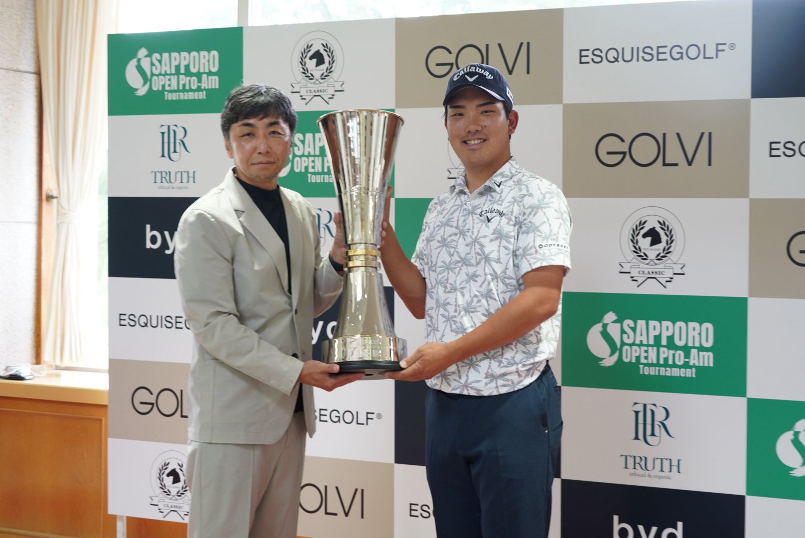 第48回GOLVI札幌オープンプロアマトーナメント開催報告、河本力プロが悪天候を制し優勝