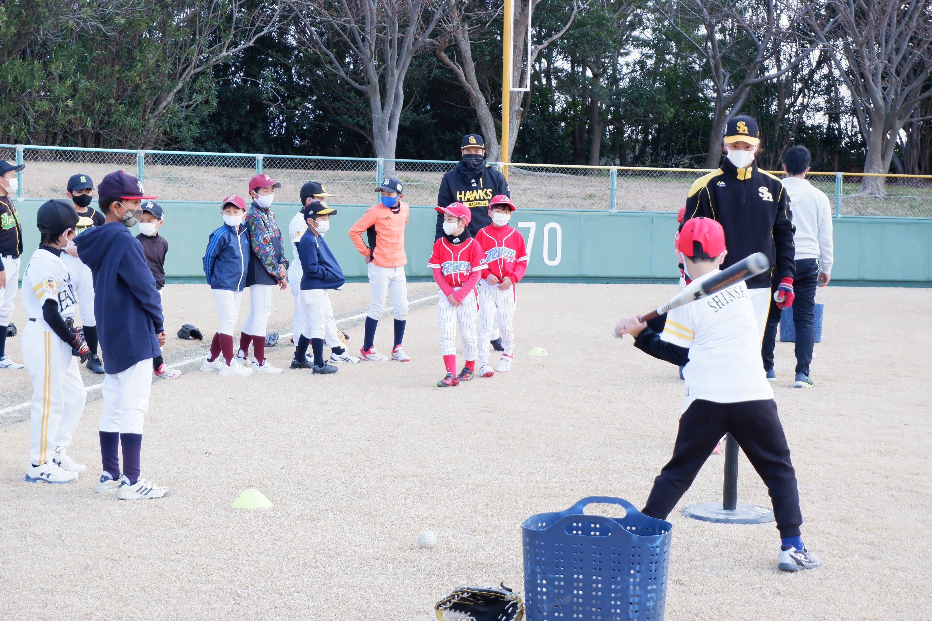 古澤氏のバッティング指導