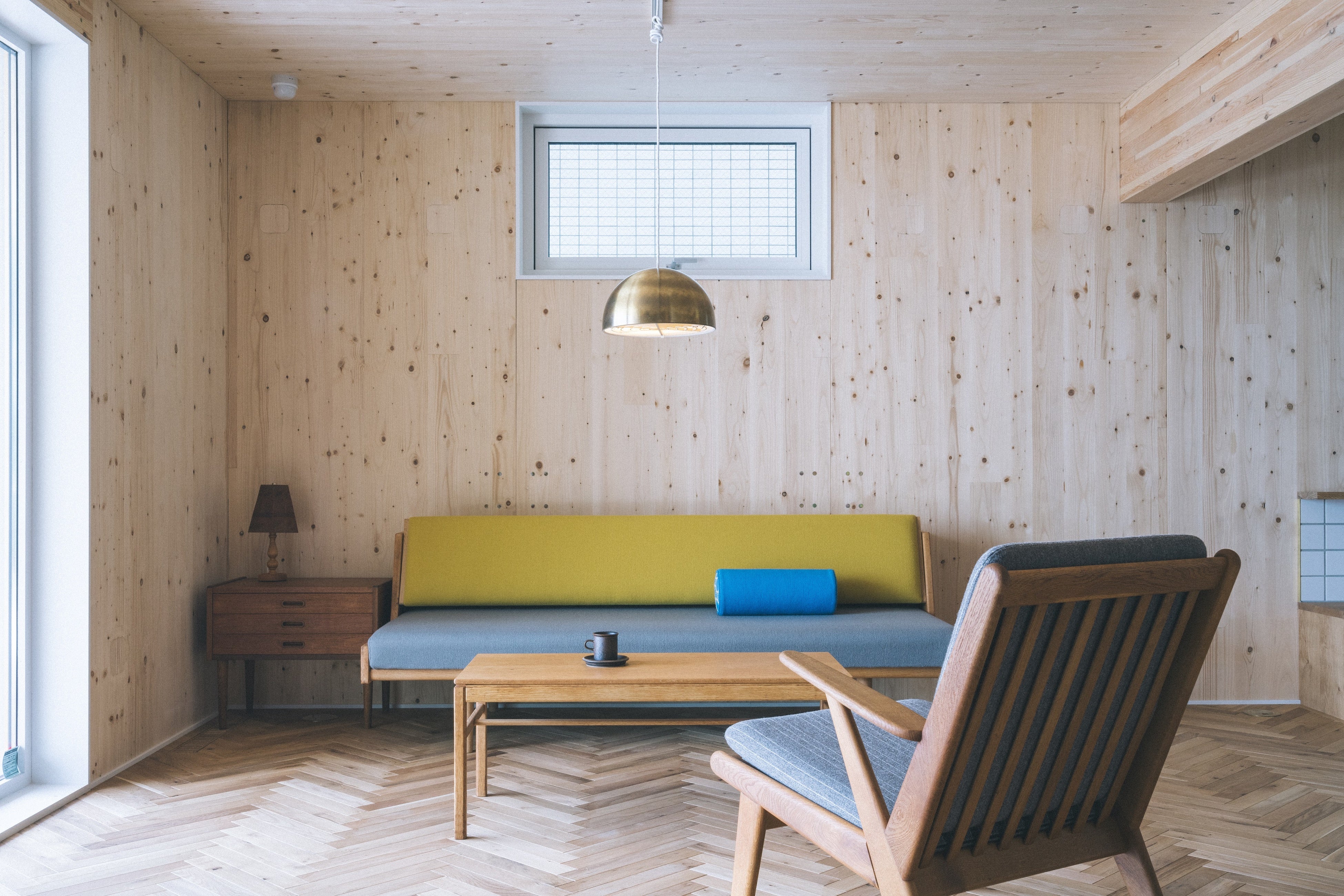 CLTパネル仕上げ