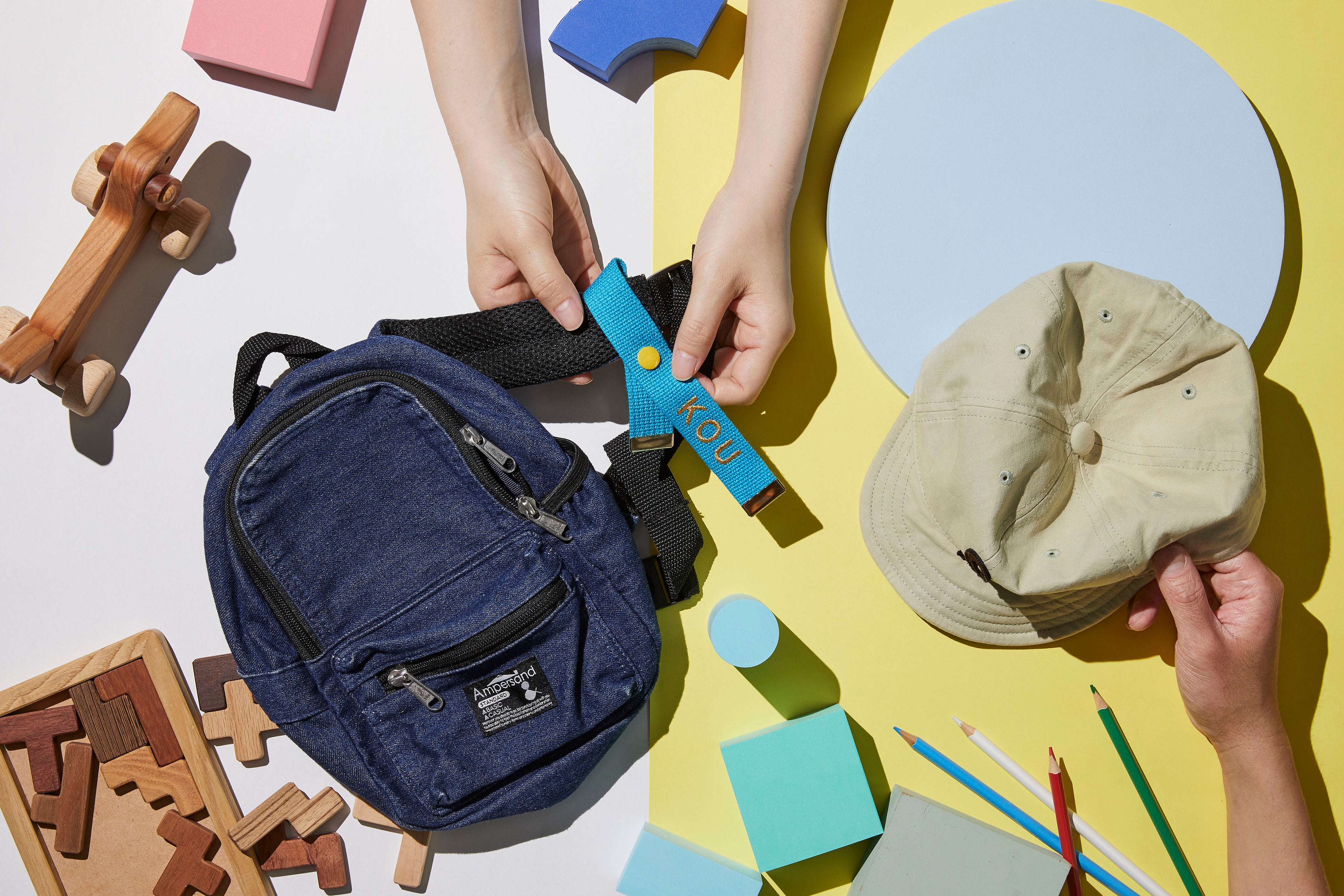 お子様の通学バッグに