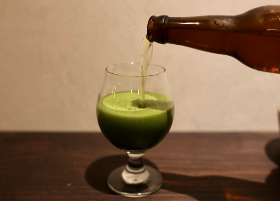 ▲抹茶ビール