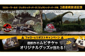 ジュラシック映画最新作のムビチケ&オリジナルグッズが当たる!BS日テレ豪華プレゼントキャンペーン
