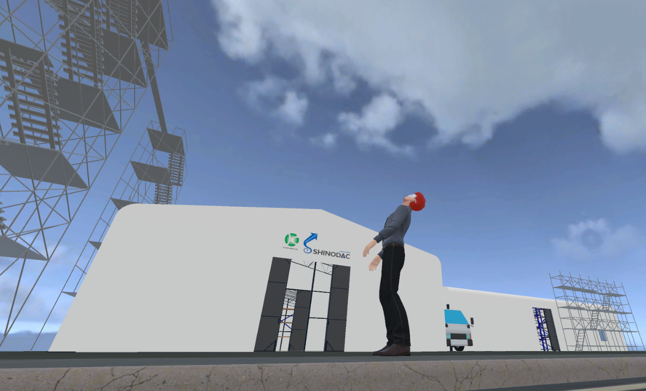 高所足場から落ちてみる！メタバースを活用したシノダックの体験