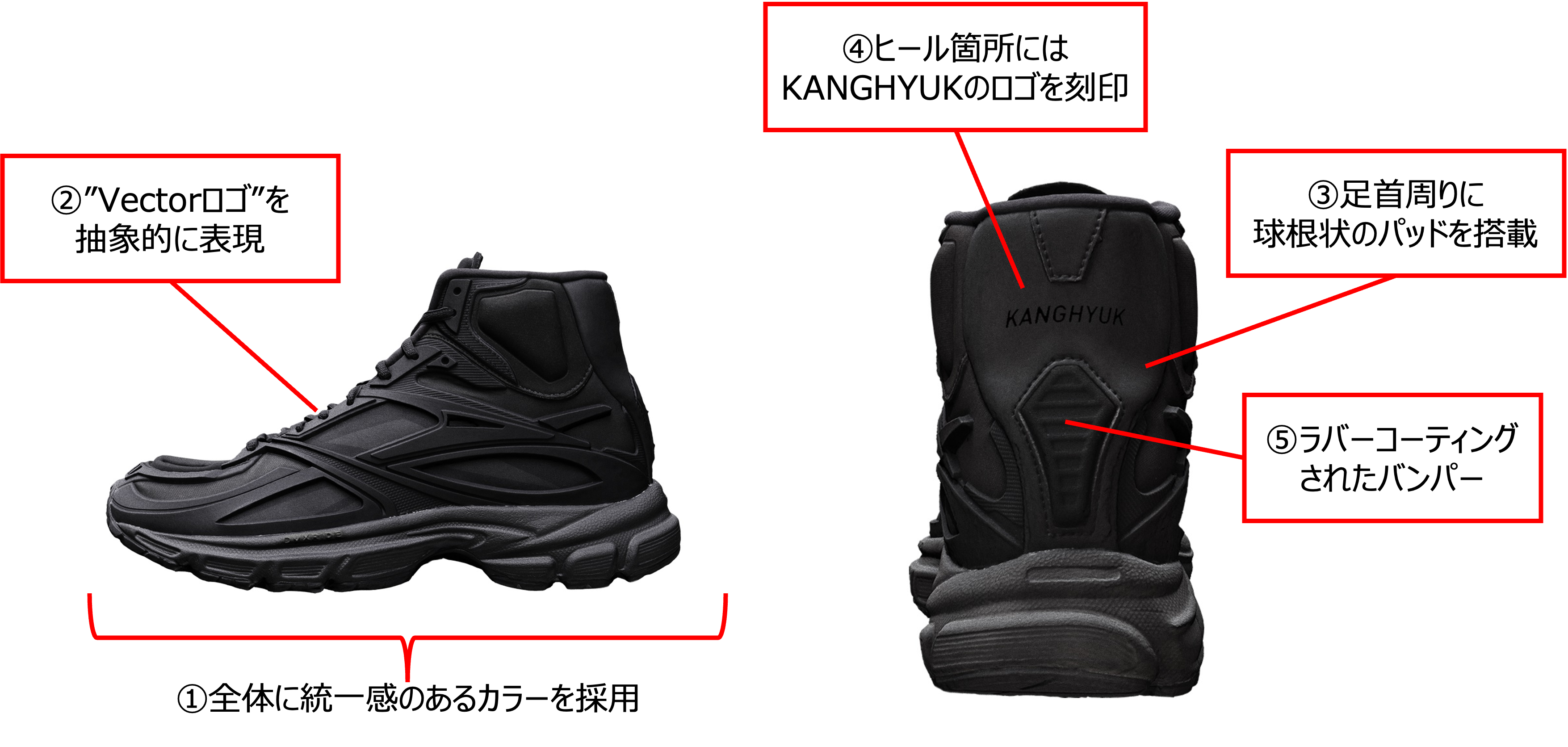 シューズ(男性用) Reebok KANGHYUK PREMIER ROAD MODERN MID リーボックと韓国発のファッションブランド「KANGHYUK」の