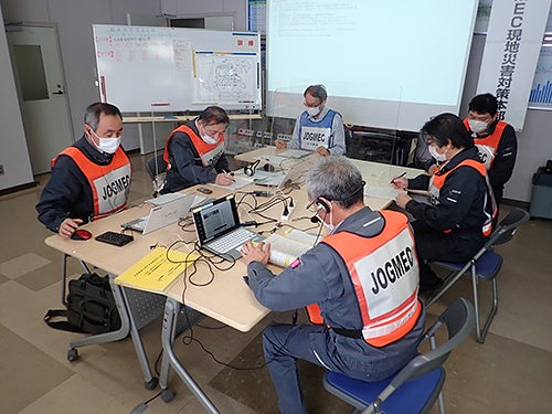 現地対策本部（新中和処理施設）