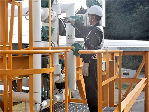 数量確認作業（配管内満液状態確認）