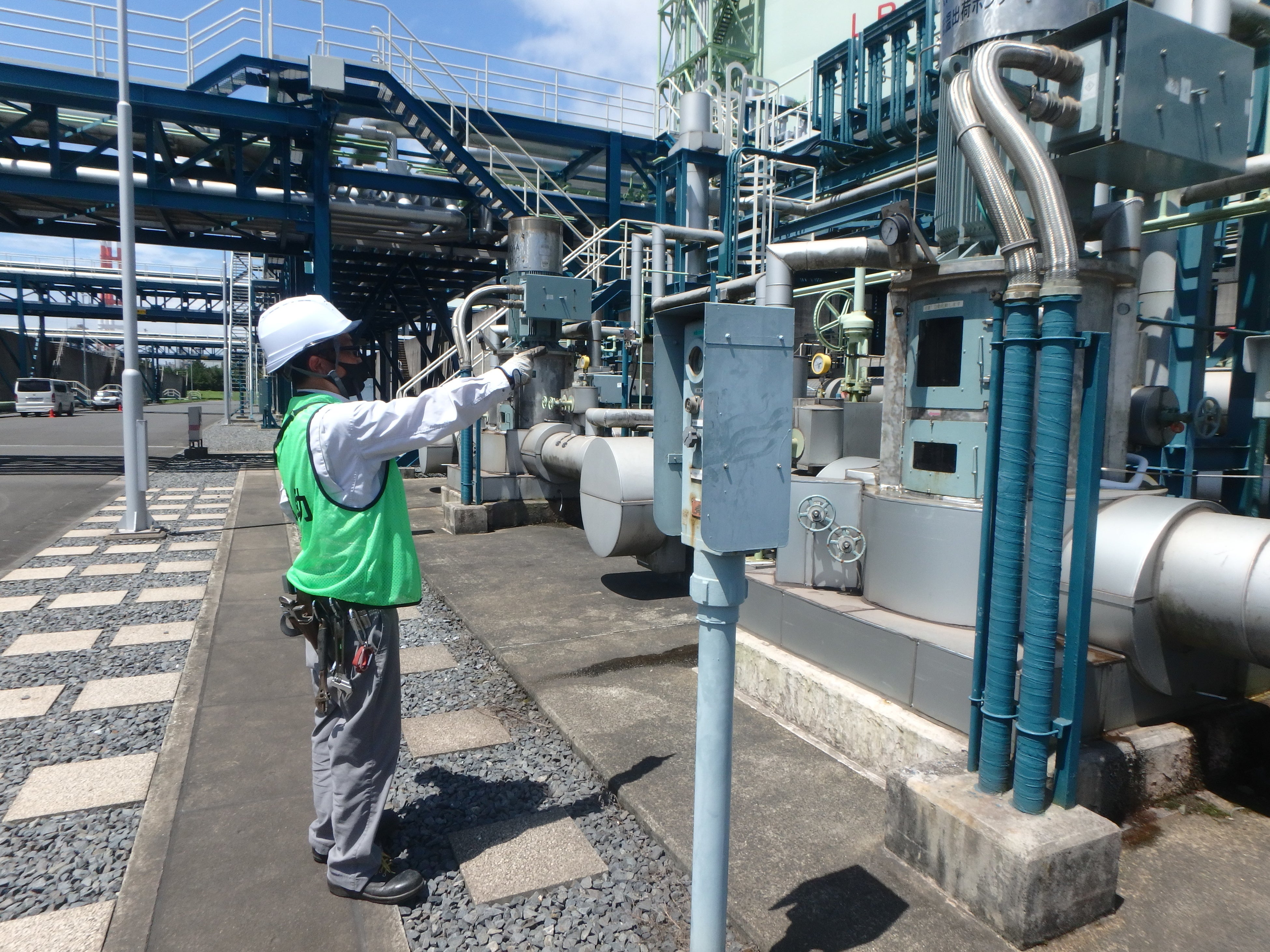 ポンプ起動確認（放出開始）