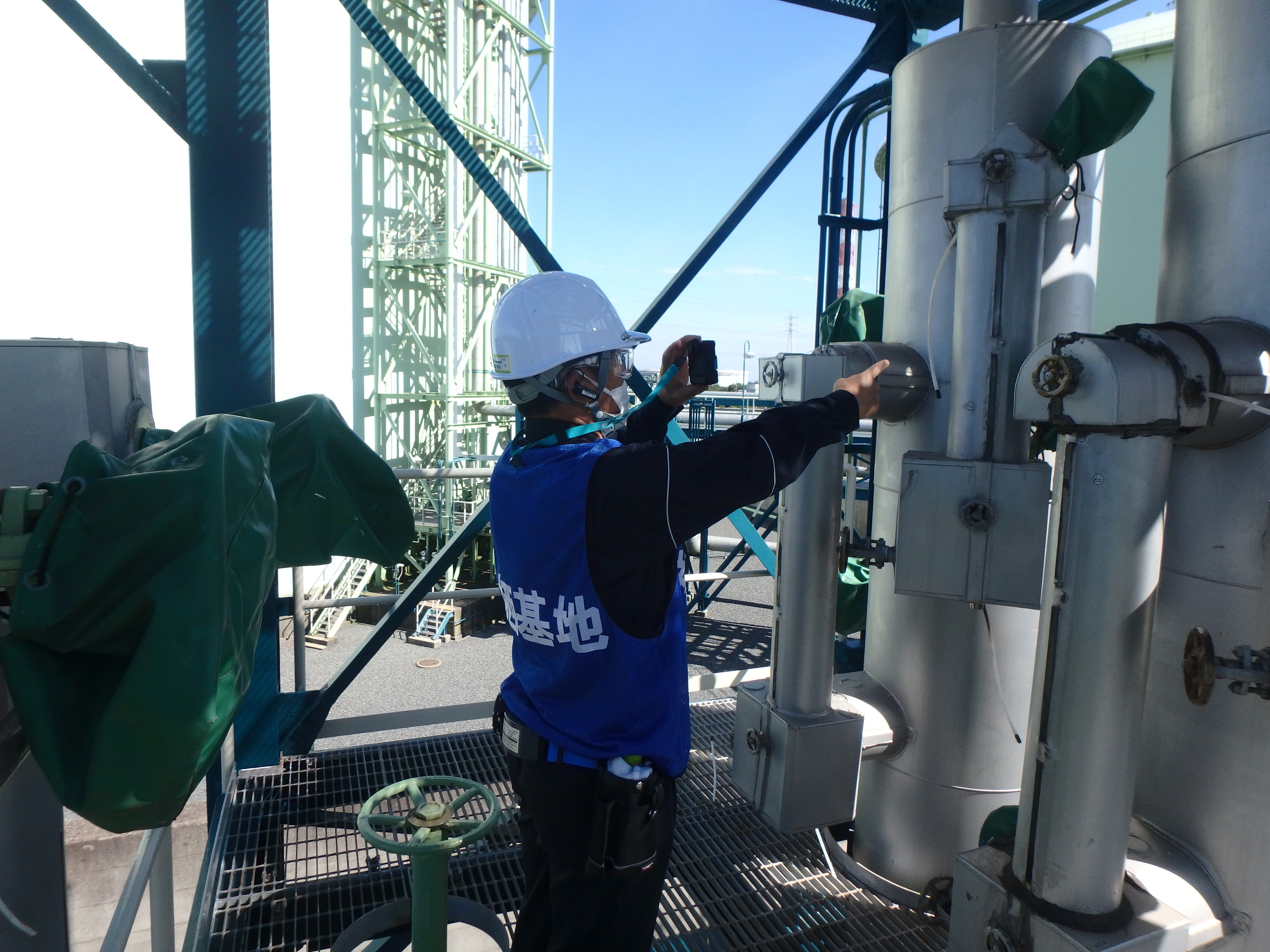 数量確認作業（配管内満液確認）