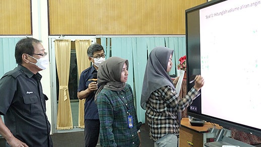 大学での通気技術研修