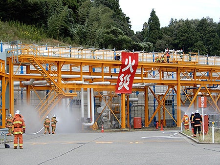 LPガス漏洩閉止措置訓練