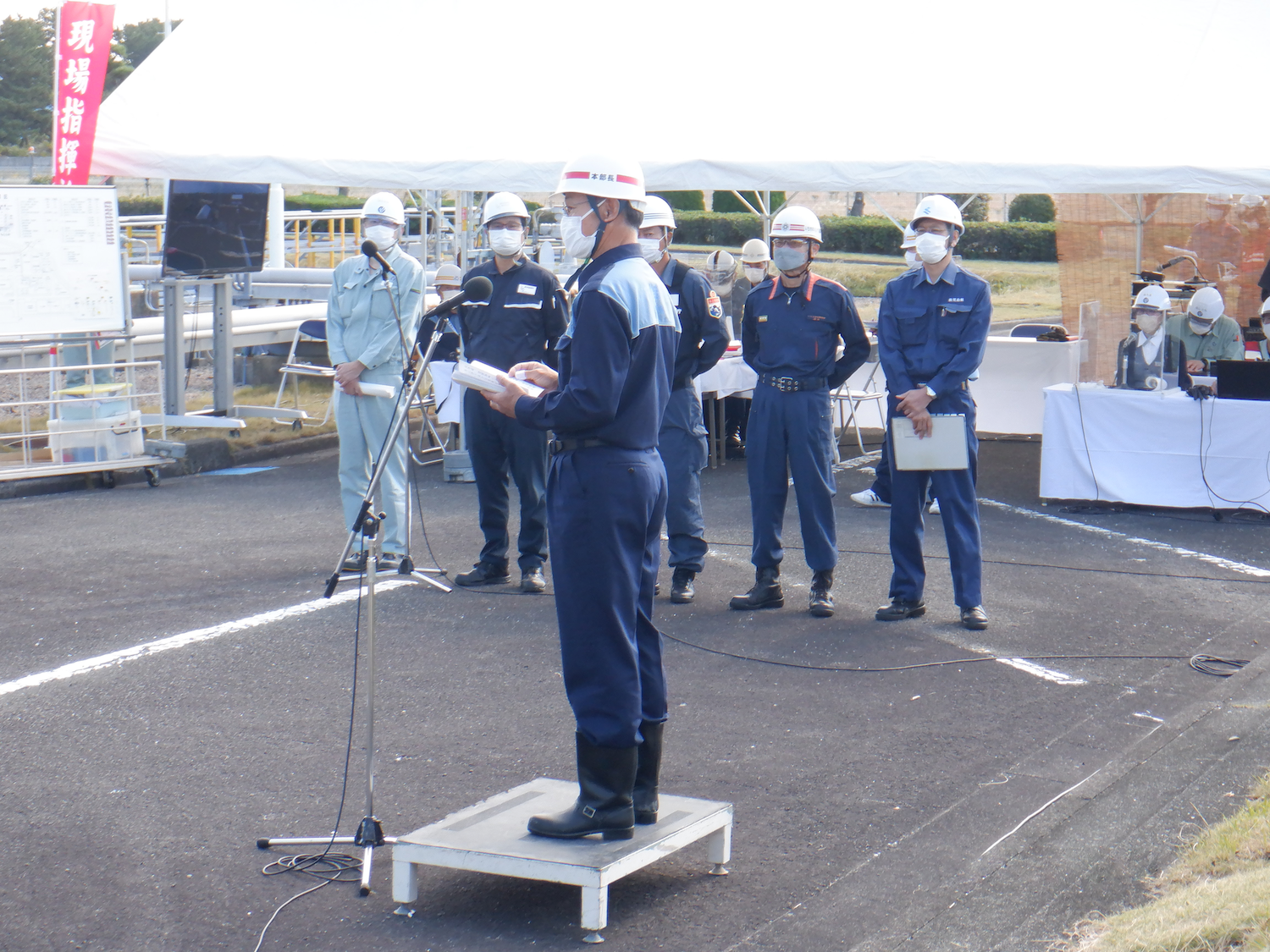 訓練講評（中屋いちき串木野市長）