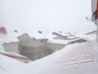 訓練当日、屋外の様子　