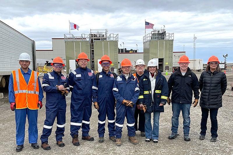 SCメンバー他プロジェクト関係者による試験現場訪問時の集合写真 （敬称略）