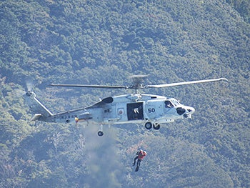 海中転落者捜索・救助訓練