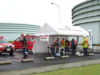 現場対策本部設置訓練