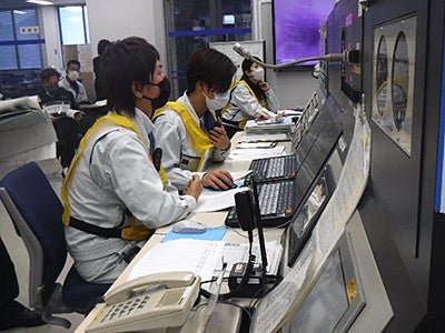 計器室訓練操作状況